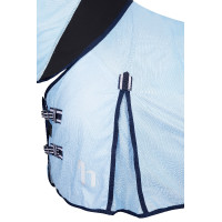 Fliegendecke Freja Horze mit Halsteil Hellblau