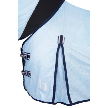 Fliegendecke Freja Horze mit Halsteil Hellblau Fliegendecke Freja Horze mit Halsteil Hellblau