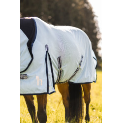 Fliegendecke Freja Horze mit Halsteil Hellblau Fliegendecke Freja Horze mit Halsteil Hellblau