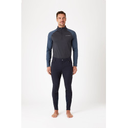 Herrenhose B Vertigo Ethan mit Kniebesatz Dunkelmarineblau