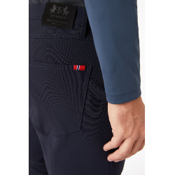 Herrenhose B Vertigo Ethan mit Kniebesatz Dunkelmarineblau
