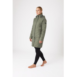 Aurora Damen-Daunenjacke Horze mit abnehmbarem Rock Grüner Käfer Gr&uuml;n