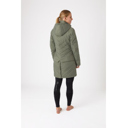 Aurora Damen-Daunenjacke Horze mit abnehmbarem Rock Grüner Käfer Gr&uuml;n