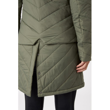 Aurora Damen-Daunenjacke Horze mit abnehmbarem Rock Grüner Käfer Aurora Damen-Daunenjacke Horze mit abnehmbarem Rock Grüner Käfer