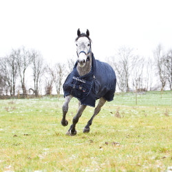 Regen­decke Horze Avalanche Pro mit Fleece-Futter Blau