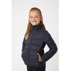 Leichte gesteppte Jacke Horze Alicia Kinder Marineblau
