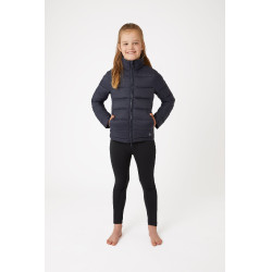 Leichte gesteppte Jacke Horze Alicia Kinder Marineblau