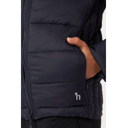 Leichte gesteppte Jacke Horze Alicia Kinder Marineblau