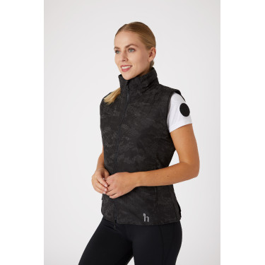 Reflektierende Weste Camo Luminox für Damen Horze Schwarz / Silber Reflektierende Weste Camo Luminox für Damen Horze Schwarz / Silber