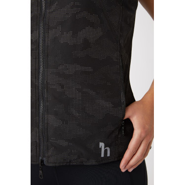 Reflektierende Weste Camo Luminox für Damen Horze Schwarz / Silber Reflektierende Weste Camo Luminox für Damen Horze Schwarz / Silber