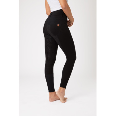 Reithose Damen High Waist Tara Vollbesatz Silikon Horze Schwarz Reithose Damen High Waist Tara Vollbesatz Silikon Horze Schwarz