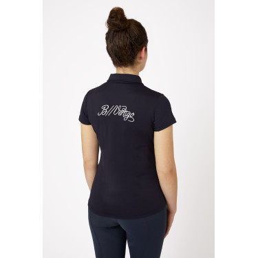 Wettkampf-Poloshirt mit kurzen Ärmeln und Claudine-Kragen für Damen B Vertigo Wettkampf-Poloshirt mit kurzen Ärmeln und Claudine-Kragen für Damen B Vertigo