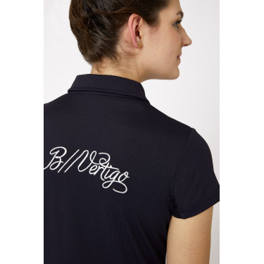 Wettkampf-Poloshirt mit kurzen Ärmeln und Claudine-Kragen für Damen B Vertigo Wettkampf-Poloshirt mit kurzen Ärmeln und Claudine-Kragen für Damen B Vertigo