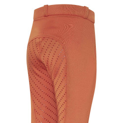 Reithose Kids Easy Rider Joy FullGrip Dunkles Zinnoberrot Orange