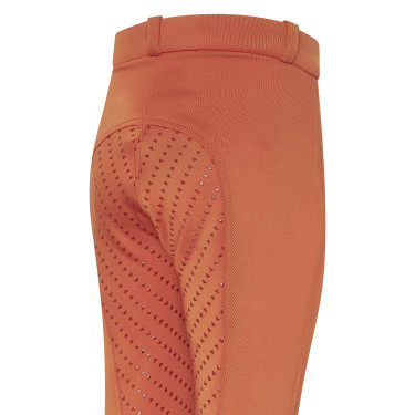 Reithose Kids Easy Rider Joy FullGrip Dunkles Zinnoberrot Orange