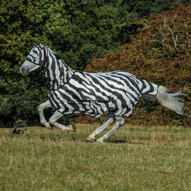 Bucas Buzz-Off Zebra Fliegendecke mit Halsteil Bucas Buzz-Off Zebra Fliegendecke mit Halsteil
