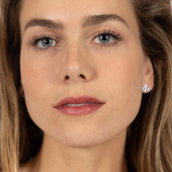 Ohrring Logo HV Polo Lotta Silber