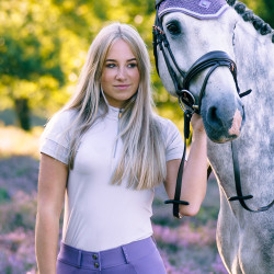 Polo aus Tech-Material Imperial Riding Gina Kristall Wei&amp;amp;amp;amp;amp;szlig;