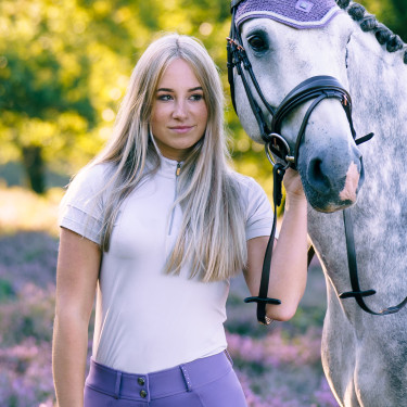 Polo aus Tech-Material Imperial Riding Gina Kristall Wei&amp;amp;amp;amp;amp;szlig;