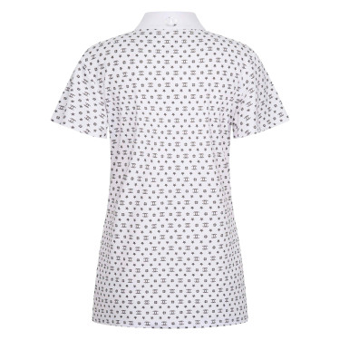 Poloshirt aus Tech-Stoff Imperial Riding Roxy AOP Weiß Weiß