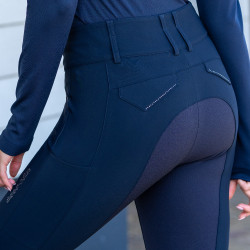 Reithose Euro-Star Aurelia Grip Connect Full Nacht Marineblau
