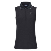 Ärmelloses Tech-Poloshirt HV Polo 4-Ever Schwarz