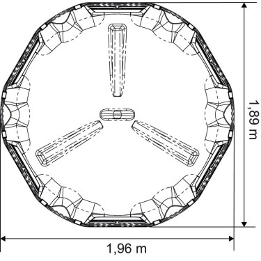Hexagonale Futterraufe RPE mittleres Modell La Gée Hexagonale Futterraufe RPE mittleres Modell La Gée