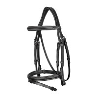 Kombiniertes Reithalfter Working By Dy'on Schwarz Kombiniertes Reithalfter Working By Dy'on Schwarz