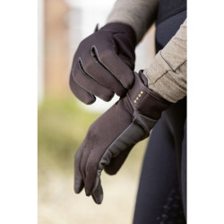 Handschuhe Basil Softshell HKM Dunkelbraun