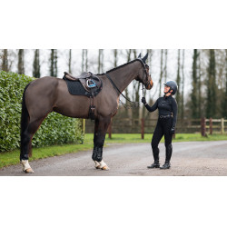 LeMieux Close Contact ProSorb Sattelkissen mit 2 Taschen Schwarz