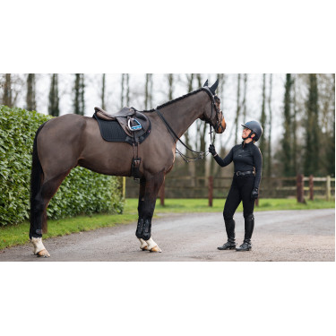 LeMieux Close Contact ProSorb Sattelkissen mit 2 Taschen Schwarz