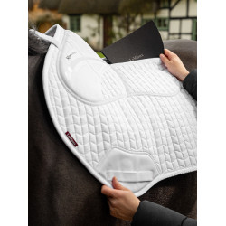 LeMieux Close Contact ProSorb Sattelkissen mit 2 Taschen Weiß Wei&szlig;