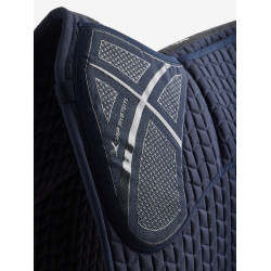 LeMieux Stoßdämpfende Schabracke Dressur Square ProSorb 2 Taschen Marine Marineblau