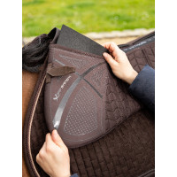 LeMieux Quilted ProSorb 3 Taschen Sattelkissen mit Keilen Schwarz LeMieux Quilted ProSorb 3 Taschen Sattelkissen mit Keilen Schwarz
