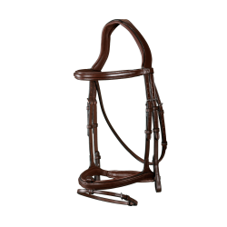 Kombiniertes Reithalfter Bridon Dy'on New English Collection Braun