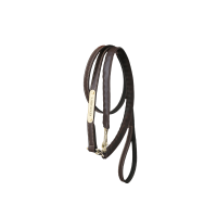 Präsentationsstrick und Kette aus Kentucky-Leder Braun Präsentationsstrick und Kette aus Kentucky-Leder Braun