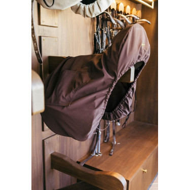 Satteldecke mit Goldplatte Kentucky Braun