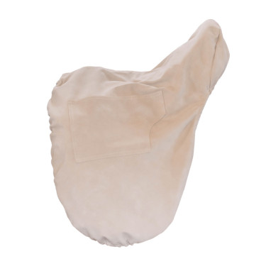 Housse de Selle avec plaque en or Kentucky Beige