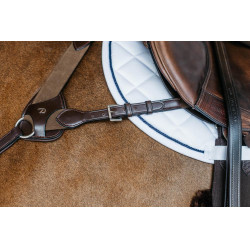 Brustblatt 5-Punkt mit Elastik New English Collection Dy'on Braun Brustblatt 5-Punkt mit Elastik New English Collection Dy'on Braun