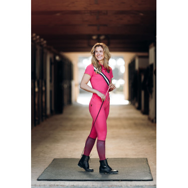 Reithose Damen High Waist Tara Vollbesatz Silikon Horze Rot red