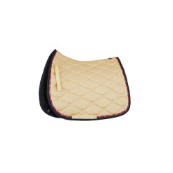 Vielseitige Schabracke B Vertigo Amory mit besticktem B Vertigo Monogramm Beigefarbenes Teck Gelb