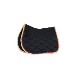 Dressurschabracke B Vertigo Amory mit besticktem Monogramm Dunkelmarine Blau