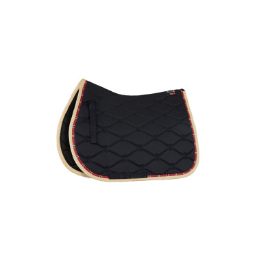 Dressurschabracke B Vertigo Amory mit besticktem Monogramm Dunkelmarine Blau