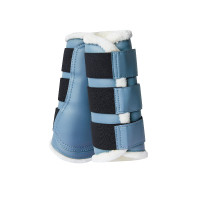 Geschlossene Gamaschen mit Kunstfell Horze Ghent Arktisblau Geschlossene Gamaschen mit Kunstfell Horze Ghent Arktisblau