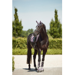 Geschlossene Gamaschen mit Kunstfell Horze Ghent Königliche Rosine Lila