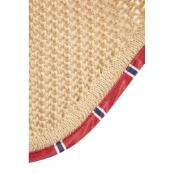 Amory-Ohrhaube für Pferde geräuschdämpfend B Vertigo Beigefarbenes Teck Gelb