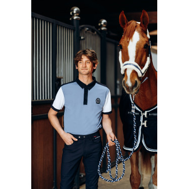 Funktionelles Polo B Vertigo Alec für Herren Unendliches Blau / Weiß Funktionelles Polo B Vertigo Alec für Herren Unendliches Blau / Weiß