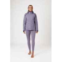 Wasserdichte Reitjacke Horze Ayla mit Reißverschlüssen Damen Königliche Rosine Lila Wasserdichte Reitjacke Horze Ayla mit Reißverschlüssen Damen Königliche Rosine Lila