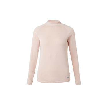 Trainingsshirt Horze Gabriela für Damen mit UV-Schutz Pfirsichrosa Beige