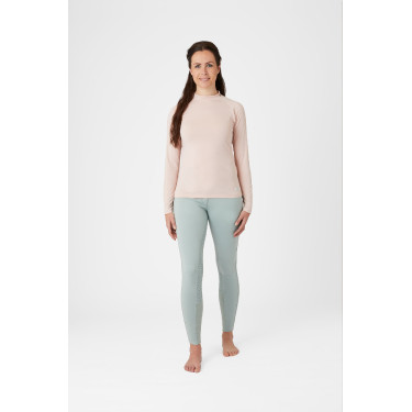 Trainingsshirt Horze Gabriela für Damen mit UV-Schutz Pfirsichrosa Beige